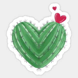 Cactus heart Sticker